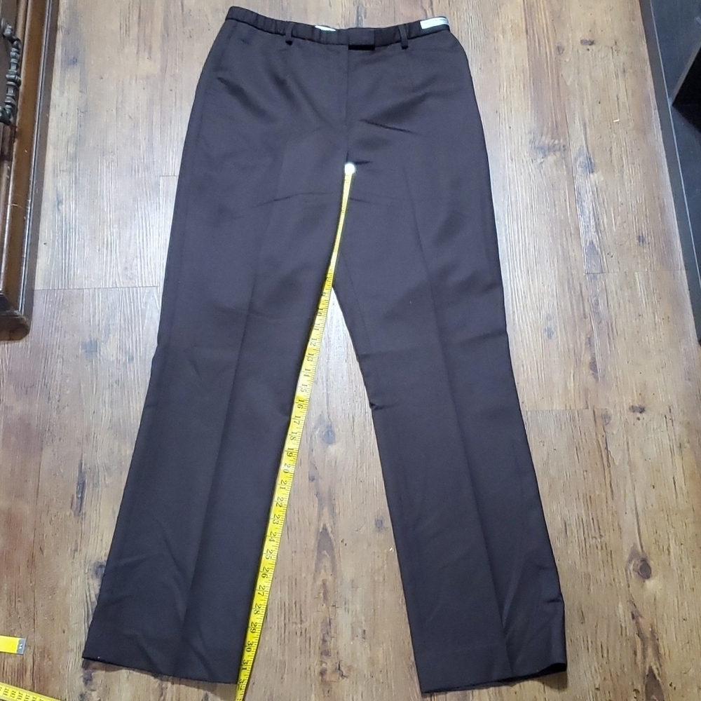 Pendleton chocolate brown trouser pants lined wool blend pockets